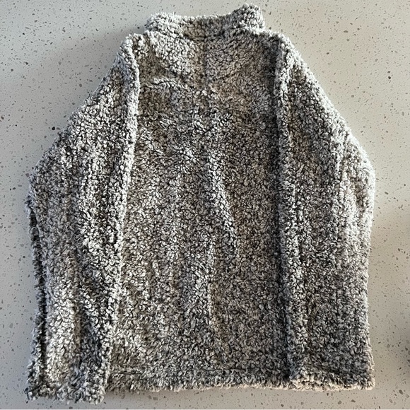 True Grit Men’s Grey Blend Sherpa Sweater Sz L - Picture 3 of 3